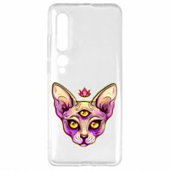 Чехол для Xiaomi Mi10/10 Pro Котик сфинкс розовый - PrintSalon