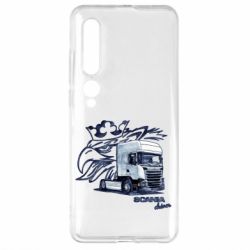 Чехол для Xiaomi Mi10/10 Pro Scania watercolor art - PrintSalon
