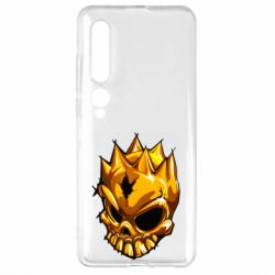 Чехол для Xiaomi Mi10/10 Pro Standoff - Gold Skull - PrintSalon