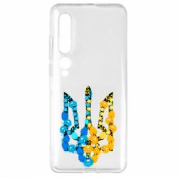 Чохол для Xiaomi Mi10 / 10 Pro Тризуб квіти Україна - PrintSalon