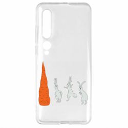 Чехол для Xiaomi Mi10/10 Pro Зайцы возле морковки - PrintSalon