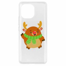 Чехол для Xiaomi Mi11 Deer in a scarf - PrintSalon