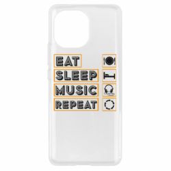 Чехол для Xiaomi Mi11 Eat sleep dj repeat. - PrintSalon