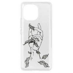 Чехол для Xiaomi Mi11 Hand with leafs - PrintSalon