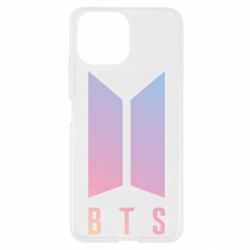 Чехол для Xiaomi Mi11 Lite BTS gradient logo - PrintSalon