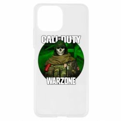 Чехол для Xiaomi Mi11 Lite Call of duty Warzone ghost green background - PrintSalon