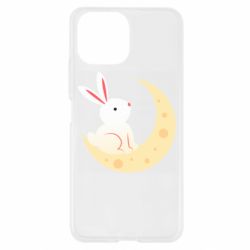 Чехол для Xiaomi Mi11 Lite Cute rabbit on the moon - PrintSalon