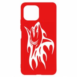 Чехол для Xiaomi Mi11 Lite Flaming shark - PrintSalon