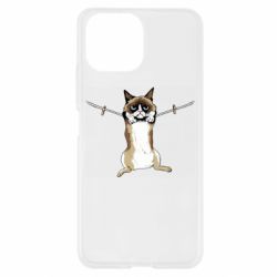 Чехол для Xiaomi Mi11 Lite Grumpy Cat On The Rope - PrintSalon