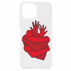 Чехол для Xiaomi Mi11 Lite Heart out of hands - PrintSalon