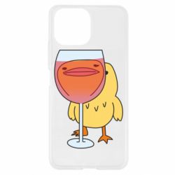 Чехол для Xiaomi Mi11 Lite Качка і келих вина - PrintSalon