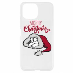 Чехол для Xiaomi Mi11 Lite Кот саймона рождество - PrintSalon