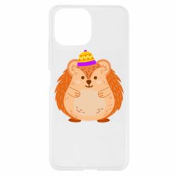 Чехол для Xiaomi Mi11 Lite Little hedgehog in a hat - PrintSalon