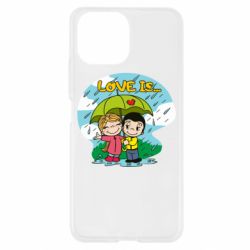 Чехол для Xiaomi Mi11 Lite Love is ... in the rain - PrintSalon