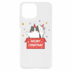 Чехол для Xiaomi Mi11 Lite Meowy Christmas ( present box ) - PrintSalon