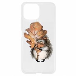 Чехол для Xiaomi Mi11 Lite Осенний ежик - PrintSalon