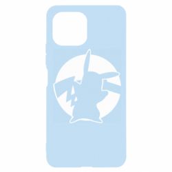 Чехол для Xiaomi Mi11 Lite Pikachu silhouette - PrintSalon