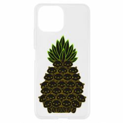 Чехол для Xiaomi Mi11 Lite Pineapple cat - PrintSalon