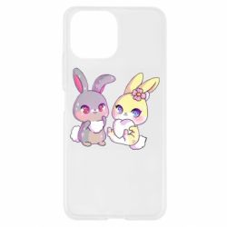 Чехол для Xiaomi Mi11 Lite Rabbits In Love - PrintSalon