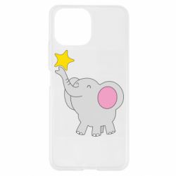Чехол для Xiaomi Mi11 Lite Слон со звездочкой - PrintSalon