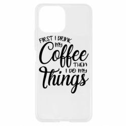 Чехол для Xiaomi Mi11 Lite Сначала кофе потом дела - PrintSalon