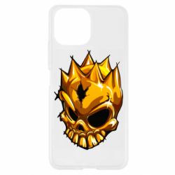 Чехол для Xiaomi Mi11 Lite Standoff - Gold Skull - PrintSalon