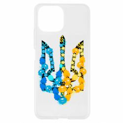 Чохол для Xiaomi Mi11 Lite Тризуб квіти Україна - PrintSalon