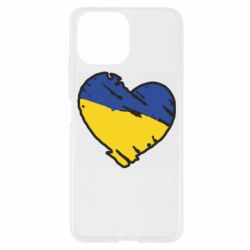 Чехол для Xiaomi Mi11 Lite Украина сердце с царапинами - PrintSalon