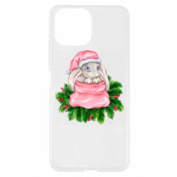 Чехол для Xiaomi Mi11 Lite Заяц Новогодний - PrintSalon