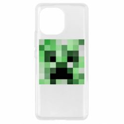 Чехол для Xiaomi Mi11 Minecraft minimalist Creeper - PrintSalon