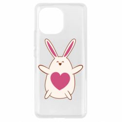 Чехол для Xiaomi Mi11 Rabbit with a pink heart - PrintSalon