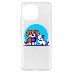 Чехол для Xiaomi Mi11 Собачка и котик - PrintSalon