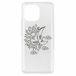 Чехол для Xiaomi Mi11 Sun and Moon faces - PrintSalon
