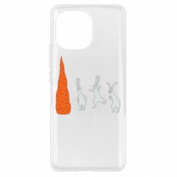 Чехол для Xiaomi Mi11 Зайцы возле морковки - PrintSalon