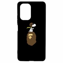 Чехол для Xiaomi Poco F3/K40 A bathing ape peanuts - PrintSalon
