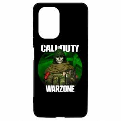 Чехол для Xiaomi Poco F3/K40 Call of duty Warzone ghost green background - PrintSalon