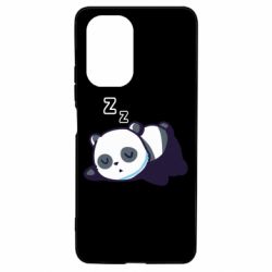 Чехол для Xiaomi Poco F3/K40 Cute panda sleeping - PrintSalon