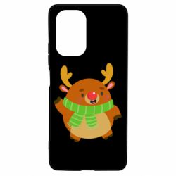 Чехол для Xiaomi Poco F3/K40 Deer in a scarf - PrintSalon