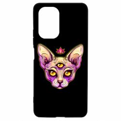 Чехол для Xiaomi Poco F3/K40 Котик сфинкс розовый - PrintSalon