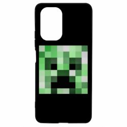 Чехол для Xiaomi Poco F3/K40 Minecraft minimalist Creeper - PrintSalon