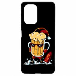 Чехол для Xiaomi Poco F3/K40 New Year's beer - PrintSalon