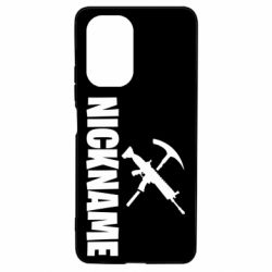 Чехол для Xiaomi Poco F3/K40 Nickname fortnite weapons - PrintSalon