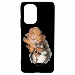Чехол для Xiaomi Poco F3/K40 Осенний ежик - PrintSalon