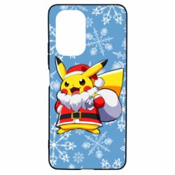 Чохол для Xiaomi Poco F3/K40 Santa Claus Pikachu - PrintSalon