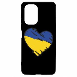 Чехол для Xiaomi Poco F3/K40 Украина сердце с царапинами - PrintSalon