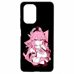 Чехол для Xiaomi Poco F3/K40 Yae Miko portrait - PrintSalon