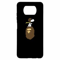 Чехол для Xiaomi Poco X3 A bathing ape peanuts - PrintSalon