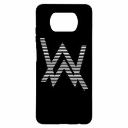 Чехол для Xiaomi Poco X3 Alan Walker logo stripes - PrintSalon