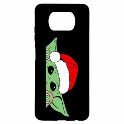 Чохол для Xiaomi Poco X3 Baby Yoda Santa - PrintSalon