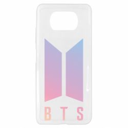 Чехол для Xiaomi Poco X3 BTS gradient logo - PrintSalon